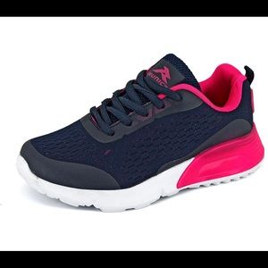 NIB Girls Navy Blue & Pink Sneakers Runic Brand